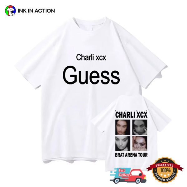 Charli XCX Brat Arena Tour 2 Sided Tee