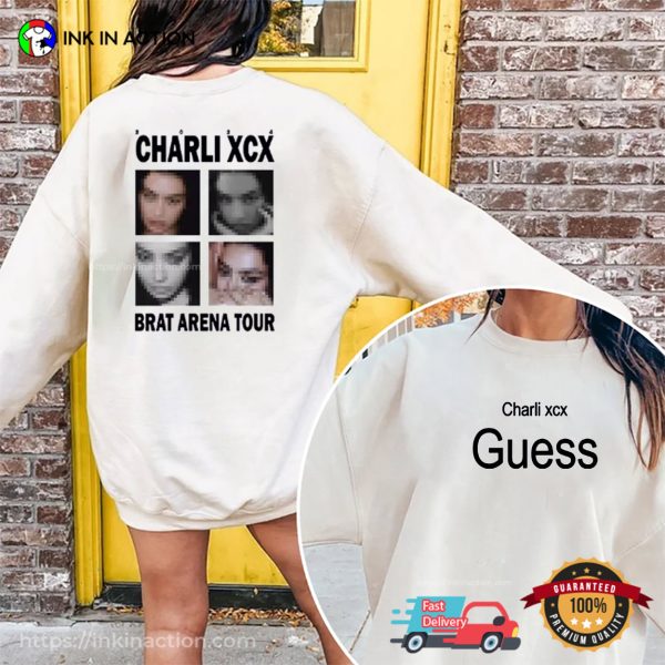 Charli XCX Brat Arena Tour 2 Sided Tee