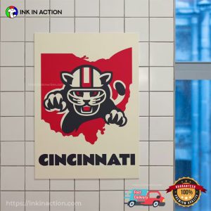 Cincinnati Football Art Poster 2