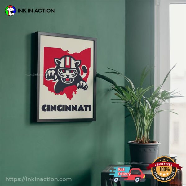 Cincinnati Football Art Poster