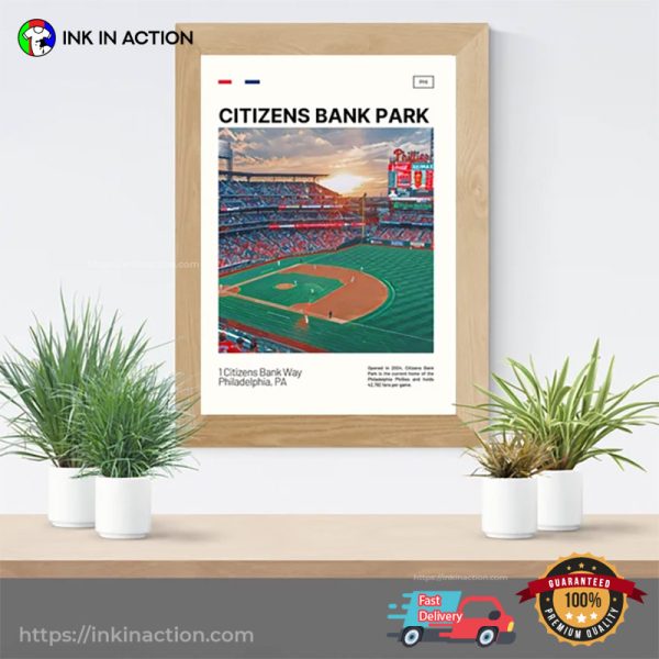 Citizens Bank Park MLB Stadium Poster