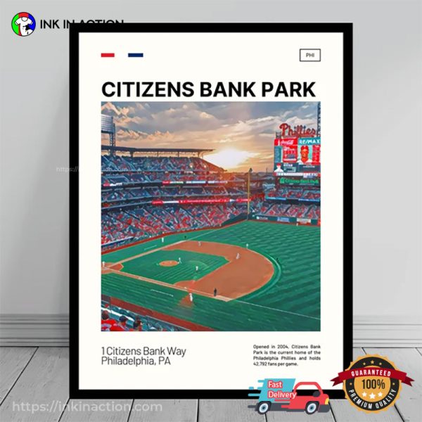 Citizens Bank Park MLB Stadium Poster