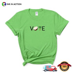 Coconut Vote Kamala Madam President Tee 1