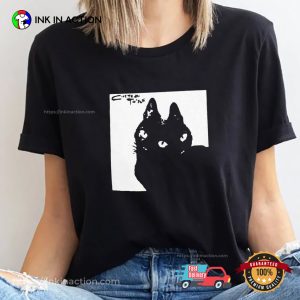 Cocteau Twin Black Cat Unisex T shirt 3