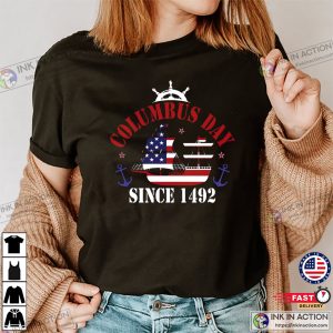 Columbus Day Since 1492 USA Discovered Tee