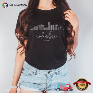 Columbus Ohio Skyline Comfort Colors Tee 3