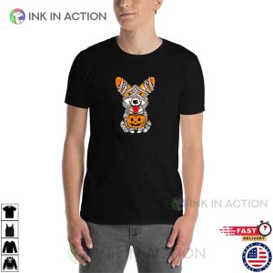 Corgi Mummy Trick R Treat Cute Halloween T-shirt