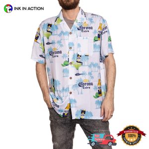 Corona Extra Cocktail Lime Tropical Hawaiian T shirt