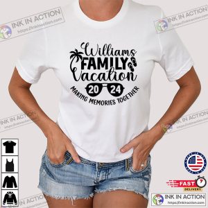 Custom Family Vacation 2024 Memorial Tee