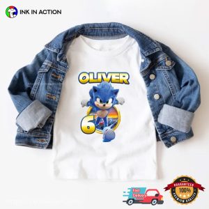 Custom Sonic The Hedgehog Birthday Kid Shirt 2