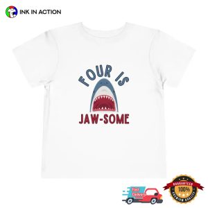 Customized Age Jaw some Kid Shark Birthday Tee 1