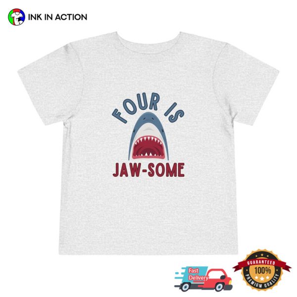 Customized Age Jaw-some Kid Shark Birthday Tee