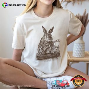 Cute Bunny Playing Ukulele Comfort Colors Shirt