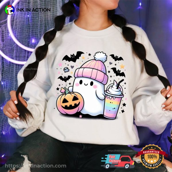 Cute Halloween Spooky Season Ghost Halloween Graphic Shirts