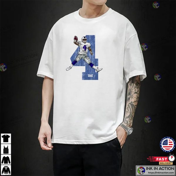 Dak Prescott 4 Artwork T-shirt