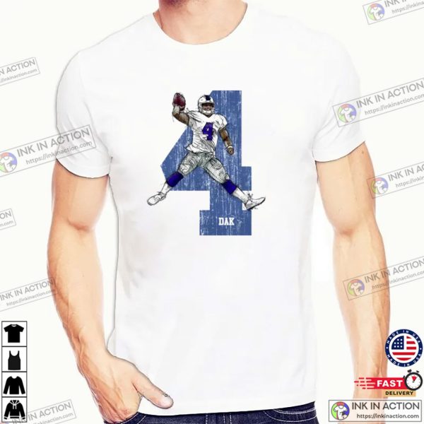 Dak Prescott 4 Artwork T-shirt