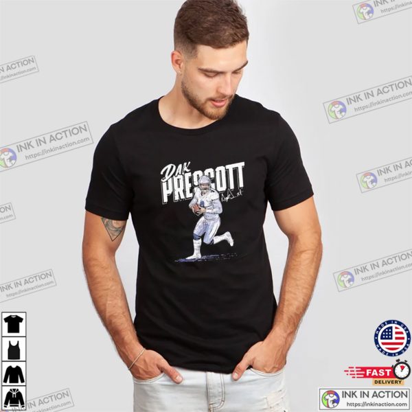 Dak Prescott American Football Quarterback Signature Tee