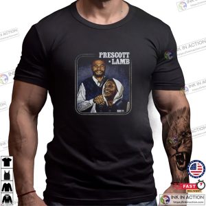 Dak Prescott & CeeDee Lamb Dallas Cowboy Fanart T-shirt