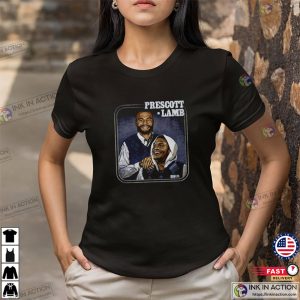 Dak Prescott & CeeDee Lamb Dallas Cowboy Fanart T-shirt