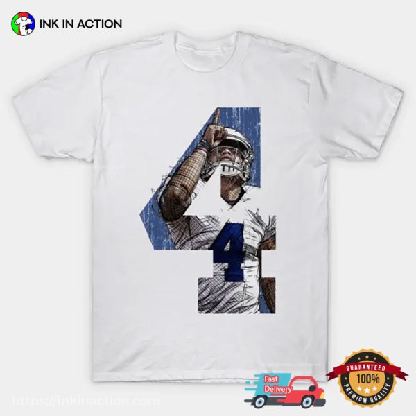 Dak Prescott Finger Point Art Work T-shirt