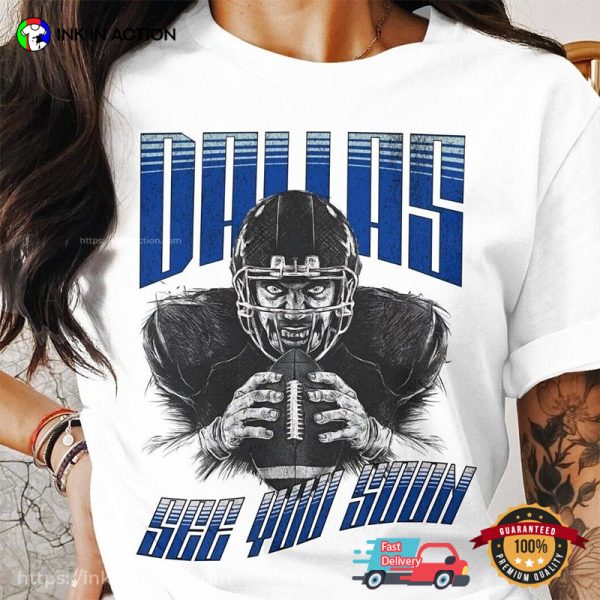 Dallas See You Soon Dak Prescott Pencil Graphic T-shirt