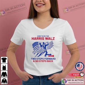 Dancing Harris Walz No Step Back Election T-shirt