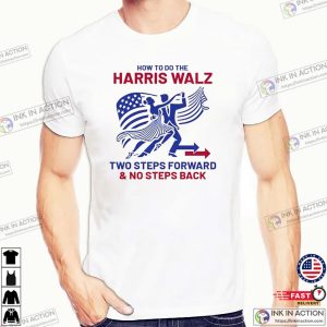 Dancing Harris Walz No Step Back Election T-shirt