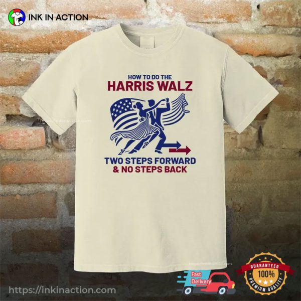 Dancing Harris Walz No Step Back Election T-shirt