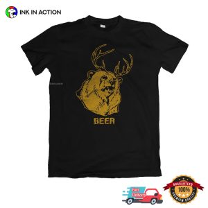 Deer Bear funny beer tees 2