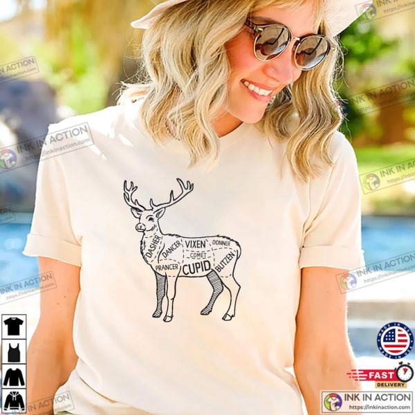 Deer Parts Funny Graphic Deer Hunting T-shirt