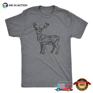 Deer Parts Funny Graphic Deer Hunting T shirt 3