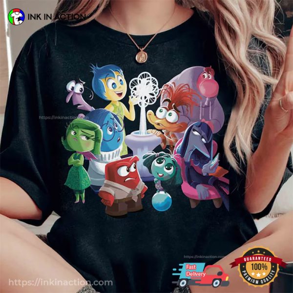 Disney Pixar Inside Out 2 Mental Health Comfort Colors Tee