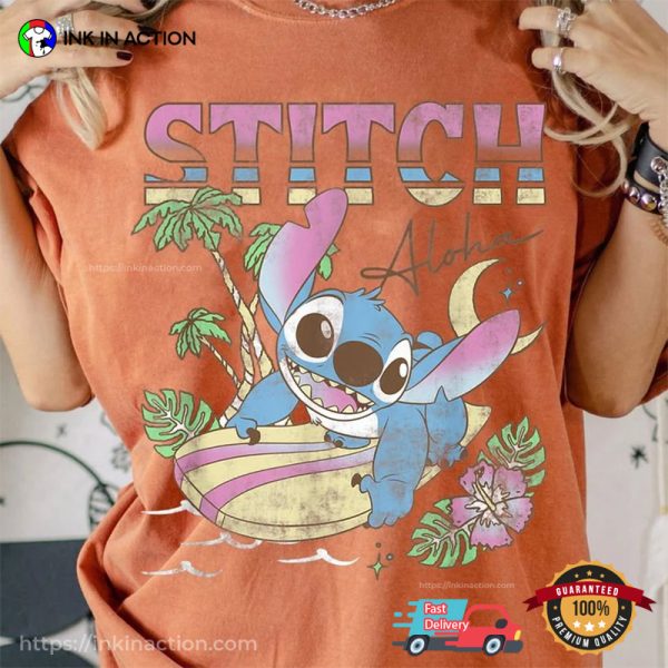 Disney Stitch Aloha Sufer Vintage Comfort Colors T-shirt