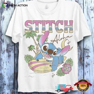 Disney Stitch Aloha Sufer Vintage Comfort Colors T shirt 2