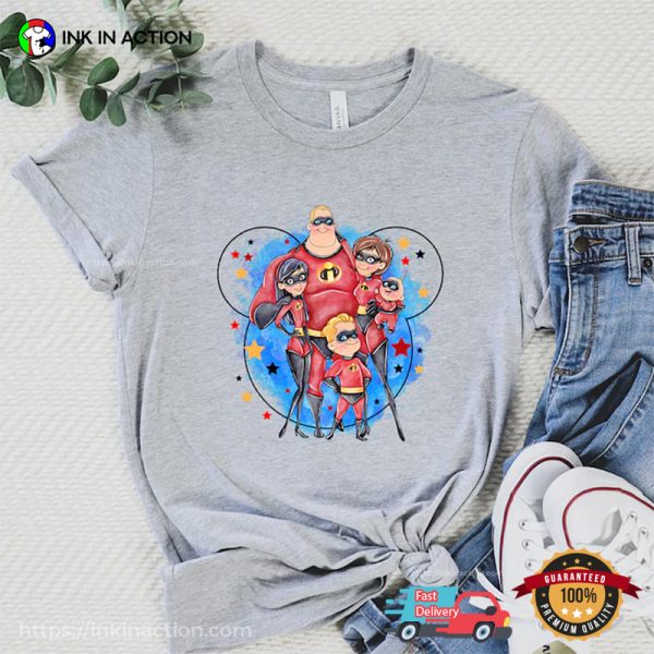 Disney The Incredibles Fans Art Animation Comfort Colors Tee