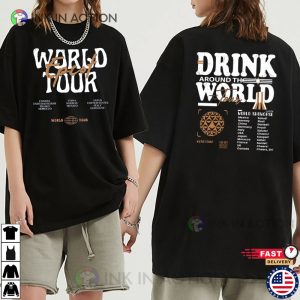 Disneyland Epcot World Tour, Drink Around The World The Tour Shirt 1