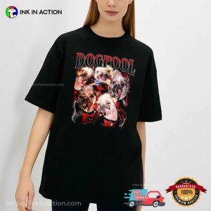 Dogpool Deadpool Characters Movie Funny Tee 1