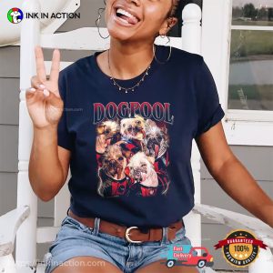 Dogpool Deadpool Characters Movie Funny Tee 2