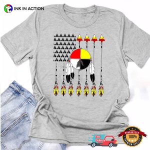 Dreamcatcher Native American Flag Comfort Colors Shirt 3