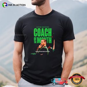 Eastern Conference Coach Of The Month Joe Mazzulla Boston Celtics T shirt 3