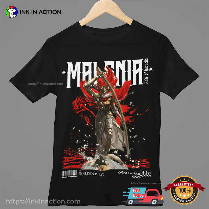 Elden Ring Malenia Game Soul T-shirt Elden Ring Malenia Game Soul T-shirt