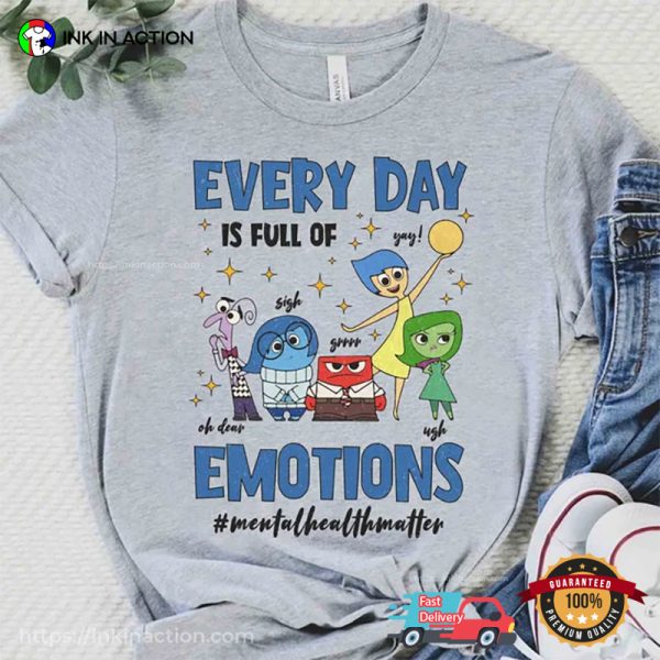 Every Day Is Full Of Emotions Inside Out Disney Comfort Colors Tee