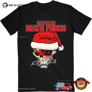 FIVE FINGER DEATH PUNCH Santa Knucklehead T shirt 3