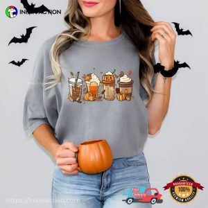 Fall Halloween Season Drinks Comfort Colors Shirt