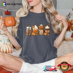 Fall Halloween Season Drinks Comfort Colors Shirt