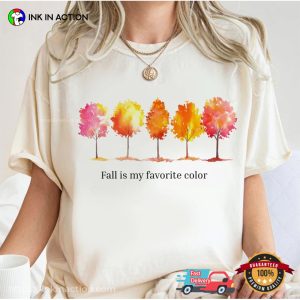 Fall Is My Favorite Color Autumn Tree Line Shirt 4