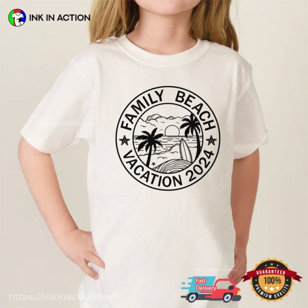 Family Beach Vacation 2024 Family Vacation Comfort Colors T-shirt