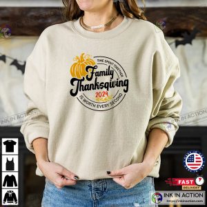 Family Thanksgiving 2024 Crew Holiday T-shirt