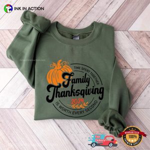 Family Thanksgiving 2024 Crew Holiday T shirt 4