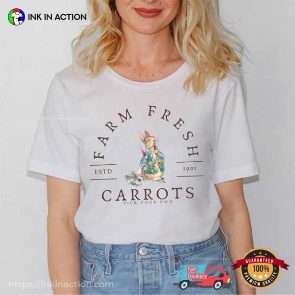 Farm Fresh Carrots Peter Rabbit Comfort Colors T-shirt